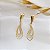 Brinco Gota Filigrana em Ouro 18k - Imagem 3