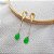 Brinco Gota Jade em Ouro 18k - Imagem 3