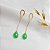 Brinco Gota Jade em Ouro 18k - Imagem 6