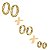 Kit 3 Pares Brinco Argola Ouro 18k - Imagem 2