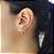 Kit 3 Pares Brinco Argola Ouro 18k - Imagem 4