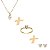 Conjunto 3 peças - Brinco, Gargantilha e Anel Ouro 18k - Imagem 2
