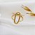Anel Oval Vazado Ouro 18k - Imagem 5