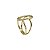 Anel Oval Vazado Ouro 18k - Imagem 8