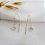 Kit 3 Pares Brinco Fio Ponto de Luz em Ouro 18k - Imagem 2