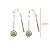 Kit 3 Pares Brinco Fio Ponto de Luz em Ouro 18k - Imagem 4