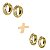 Kit 2 Pares Brinco Argola Ouro 18k - Imagem 2