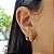 Kit 2 Pares Brinco Argola Ouro 18k - Imagem 1