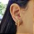 Kit 2 Pares Brinco Argola Ouro 18k - Imagem 4
