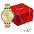 Kit Relógio Mondainde Feminino Dourado 99920lpmkde1k1 - Imagem 1