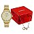 Kit Relógio Mondaine Feminino Dourado 99879lpmkde1k1 - Imagem 1