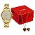 Kit Relógio Mondaine Feminino Dourado 99866lpmvde1k1 - Imagem 1