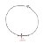 Pulseira Cruz em Prata 925 Zircônias - Imagem 3
