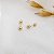 Brinco Infantil Bolinha 3mm em Ouro 10k - Imagem 5