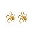 Brinco Flor em Ouro 18k - Imagem 8