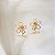 Brinco Flor em Ouro 18k - Imagem 4