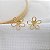 Brinco Flor em Ouro 18k - Imagem 7