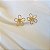 Brinco Flor em Ouro 18k - Imagem 1