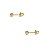 Brinco Infantil Bolinha 2mm em Ouro 10k - Imagem 6