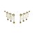 Brinco Franja em Ouro 18k e Diamante - Imagem 2