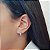 Brinco Argola em Ouro 18k Branco - Imagem 1