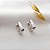 Brinco Argola em Ouro 18k Branco - Imagem 3