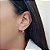 Brinco Argola em Ouro 18k Branco - Imagem 8