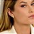 Brinco Fosco em Ouro 18k e Diamante - Imagem 6