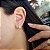 Brinco Fosco em Ouro 18k e Diamante - Imagem 1