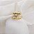 Anel Bold em Ouro 18k e Diamante - Imagem 5