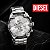 Relógio Diesel Prata Spiked Cronógrafo Dz4677b1 S2sx - Imagem 3