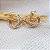 Brinco Meia Argola 3 Cores em Ouro 10k - cod30075 - Imagem 9