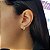 Brinco Meia Argola 3 Cores em Ouro 10k - cod30075 - Imagem 7
