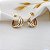 Brinco Meia Argola 3 Cores em Ouro 10k - cod30075 - Imagem 10