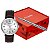 Kit Relógio Masculino Prata Pulseira Marrom 99835g0mvnh2k1 - Imagem 4