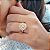 Anel Chuveiro Rainha Ouro 18k Moissanite 4mm - Imagem 5