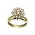 Anel Chuveiro Rainha Ouro 18k Moissanite 4mm - Imagem 1