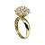 Anel Chuveiro Rainha Ouro 18k Moissanite 4mm - Imagem 9
