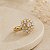 Anel Chuveiro Rainha Ouro 18k Moissanite 4mm - Imagem 2