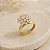 Anel Chuveiro Rainha Ouro 18k Moissanite 4mm - Imagem 8