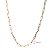 Corrente Masculina Malha Cadeado Ouro 18k 60cm - Imagem 3