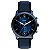 Relógio Fossil Masculino FS6168/0AN Azul Couro - Imagem 1