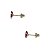 Brinco Infantil Ouro 10k Zircônia Oval Vermelha 5mm - Imagem 7