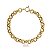 Pulseira Elo Português 8mm Ouro 18k - Imagem 3