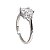 Anel Quadrado Prata 925 com Zircônias - Imagem 9