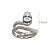 Anel Espiral Prata 925 com Zircônia Central - Imagem 3