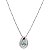 Colar Gota Prata 925 com Zircônia Azul - Imagem 1