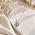 Colar Gota Prata 925 com Zircônia Azul - Imagem 2
