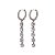 Brinco Argola Pendente Prata 925 com Zircônias - Imagem 6