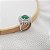 Anel Chuveiro Prata 925 com Zircônia Verde Oval - Imagem 7